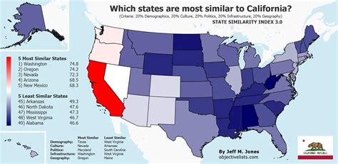 areas in united states similar to living in